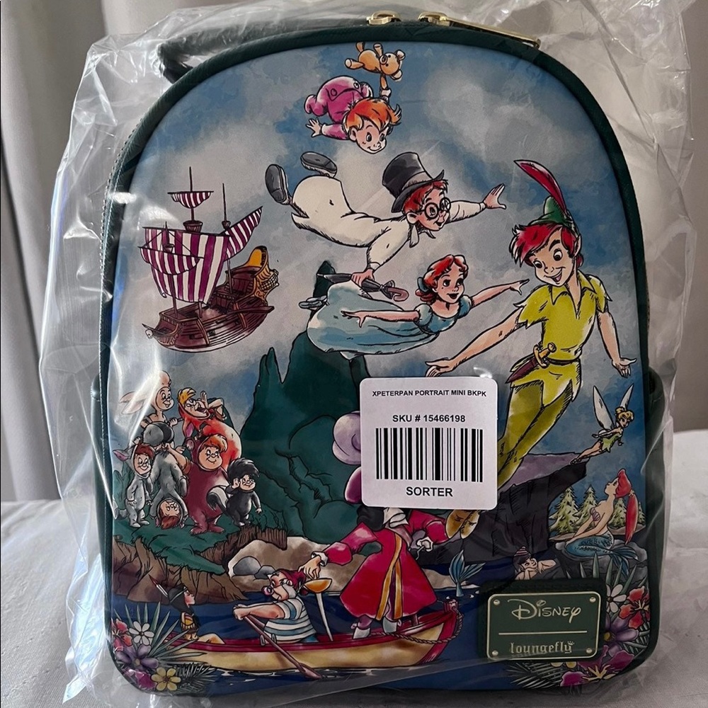 Peter Pan loungefly mini backpack